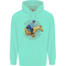More Horse Riding Less Worrying Equestrian Childrens Kids Hoodie Peppermint