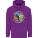 More Horse Riding Less Worrying Equestrian Childrens Kids Hoodie Purple