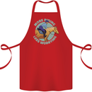 More Horse Riding Less Worrying Equestrian Cotton Apron 100% Organic Red