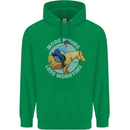 More Horse Riding Less Worrying Equestrian Mens 80% Cotton Hoodie Irish Green
