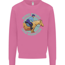 More Horse Riding Less Worrying Equestrian Mens Sweatshirt Jumper Azalea