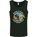 More Horse Riding Less Worrying Equestrian Mens Vest Tank Top Black