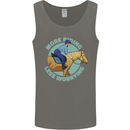 More Horse Riding Less Worrying Equestrian Mens Vest Tank Top Charcoal