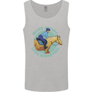More Horse Riding Less Worrying Equestrian Mens Vest Tank Top Sports Grey