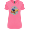 More Horse Riding Less Worrying Equestrian Womens Wider Cut T-Shirt Azalea