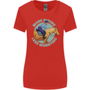 More Horse Riding Less Worrying Equestrian Womens Wider Cut T-Shirt Red