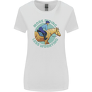 More Horse Riding Less Worrying Equestrian Womens Wider Cut T-Shirt White