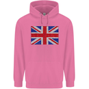 Mosaic Union Jack Flag Great Britain UK Childrens Kids Hoodie Azalea