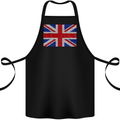Mosaic Union Jack Flag Great Britain UK Cotton Apron 100% Organic Black