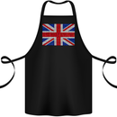 Mosaic Union Jack Flag Great Britain UK Cotton Apron 100% Organic Black