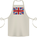 Mosaic Union Jack Flag Great Britain UK Cotton Apron 100% Organic Natural