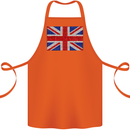 Mosaic Union Jack Flag Great Britain UK Cotton Apron 100% Organic Orange