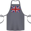 Mosaic Union Jack Flag Great Britain UK Cotton Apron 100% Organic Steel