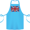 Mosaic Union Jack Flag Great Britain UK Cotton Apron 100% Organic Turquoise