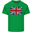 Mosaic Union Jack Flag Great Britain UK Mens Cotton T-Shirt Tee Top Irish Green