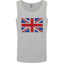 Mosaic Union Jack Flag Great Britain UK Mens Vest Tank Top Sports Grey