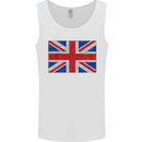 Mosaic Union Jack Flag Great Britain UK Mens Vest Tank Top White