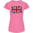 Mosaic Union Jack Flag Great Britain UK Womens Petite Cut T-Shirt Azalea