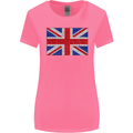 Mosaic Union Jack Flag Great Britain UK Womens Wider Cut T-Shirt Azalea