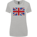 Mosaic Union Jack Flag Great Britain UK Womens Wider Cut T-Shirt Sports Grey