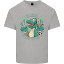 Motherhood Funny Dinosaur Mothers Day Mens Cotton T-Shirt Tee Top Sports Grey