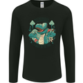 Motherhood Funny Dinosaur Mothers Day Mens Long Sleeve T-Shirt Black