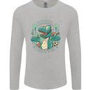 Motherhood Funny Dinosaur Mothers Day Mens Long Sleeve T-Shirt Sports Grey