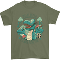 Motherhood Funny Dinosaur Mothers Day Mens T-Shirt 100% Cotton Military Green