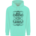 Mothers Day Best Mom in the World Childrens Kids Hoodie Peppermint