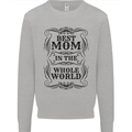 Mothers Day Best Mom in the World Kids Sweatshirt Jumper Sports Grey