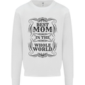 Mothers Day Best Mom in the World Kids Sweatshirt Jumper White