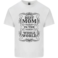 Mothers Day Best Mom in the World Kids T-Shirt Childrens White