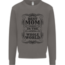 Mothers Day Best Mom in the World Mens Sweatshirt Jumper Charcoal