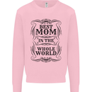 Mothers Day Best Mom in the World Mens Sweatshirt Jumper Light Pink