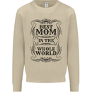 Mothers Day Best Mom in the World Mens Sweatshirt Jumper Sand