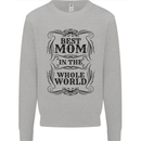 Mothers Day Best Mom in the World Mens Sweatshirt Jumper Sports Grey