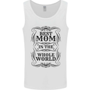 Mothers Day Best Mom in the World Mens Vest Tank Top White