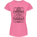 Mothers Day Best Mom in the World Womens Petite Cut T-Shirt Azalea