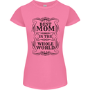 Mothers Day Best Mom in the World Womens Petite Cut T-Shirt Azalea