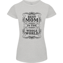 Mothers Day Best Mom in the World Womens Petite Cut T-Shirt Sports Grey