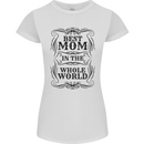 Mothers Day Best Mom in the World Womens Petite Cut T-Shirt White
