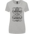 Mothers Day Best Mom in the World Womens Wider Cut T-Shirt Sports Grey