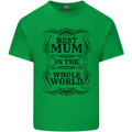 Mothers Day Best Mum in the World Kids T-Shirt Childrens Irish Green