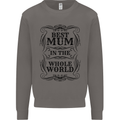 Mothers Day Best Mum in the World Mens Sweatshirt Jumper Charcoal