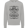 Mothers Day Best Mum in the World Mens Sweatshirt Jumper Sports Grey