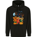Mothman With Fairies Mens 80% Cotton Hoodie Black
