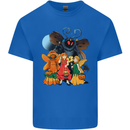 Mothman With Fairies Mens Cotton T-Shirt Tee Top Royal Blue