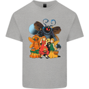 Mothman With Fairies Mens Cotton T-Shirt Tee Top Sports Grey