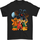Mothman With Fairies Mens T-Shirt 100% Cotton Black