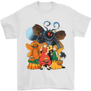 Mothman With Fairies Mens T-Shirt 100% Cotton White